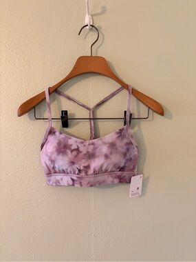 lululemon athletica Lavender Tie-Dye Flow-Y Sports Bra